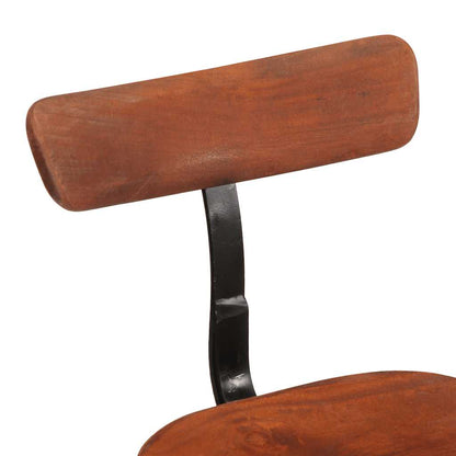 Taburetes De Barra 2 Uds Madera Maciza De Mango 49x43x79 Cm_3