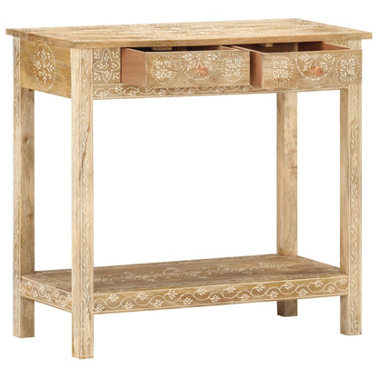 Mesa Consola De Madera Maciza De Mango 80x35x74 Cm_1