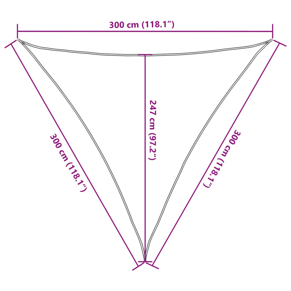 Vidaxl Toldo De Vela Hdpe Blanco 160 G/m² 3x3x3 M_2