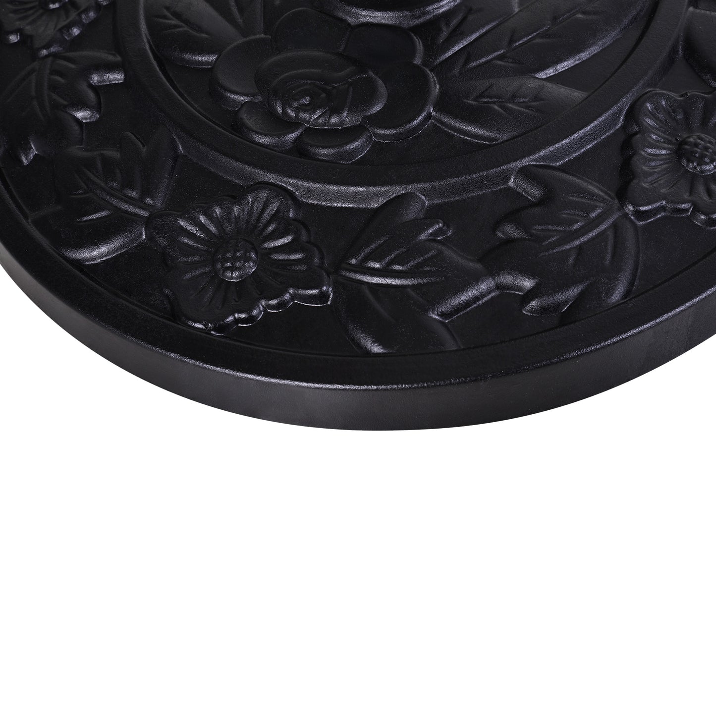 Outsunny Base De Sombrilla Peso 9 Kg En Forma De Semicírculo 50x31x32 Cm Negro_4