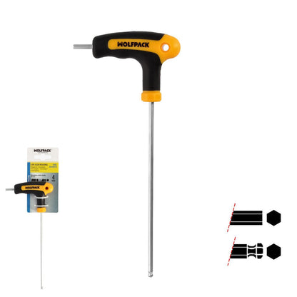 Llave Allen Con Bola Mango Bimaterial Soft Touch Forma T 4,0 Mm. Acero Cromo Vanadio, Destornillador Allen, Llave Hexagonal_0