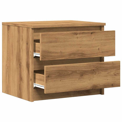 Mesita De Noche Madera De Ingeniería Roble Artisan 50x40x43.5cm_3