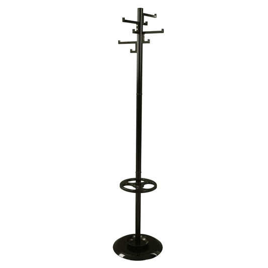 V-part Perchero De Pie Con 8 Ganchos Porcelain Negro 178 Cm_0