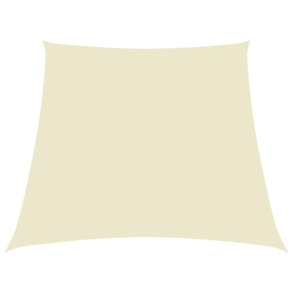 Vidaxl Toldo De Vela Trapezoidal De Tela Oxford Color Crema 3/4x3 M_0