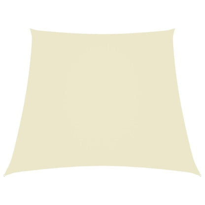Vidaxl Toldo De Vela Trapezoidal De Tela Oxford Color Crema 3/4x3 M_0