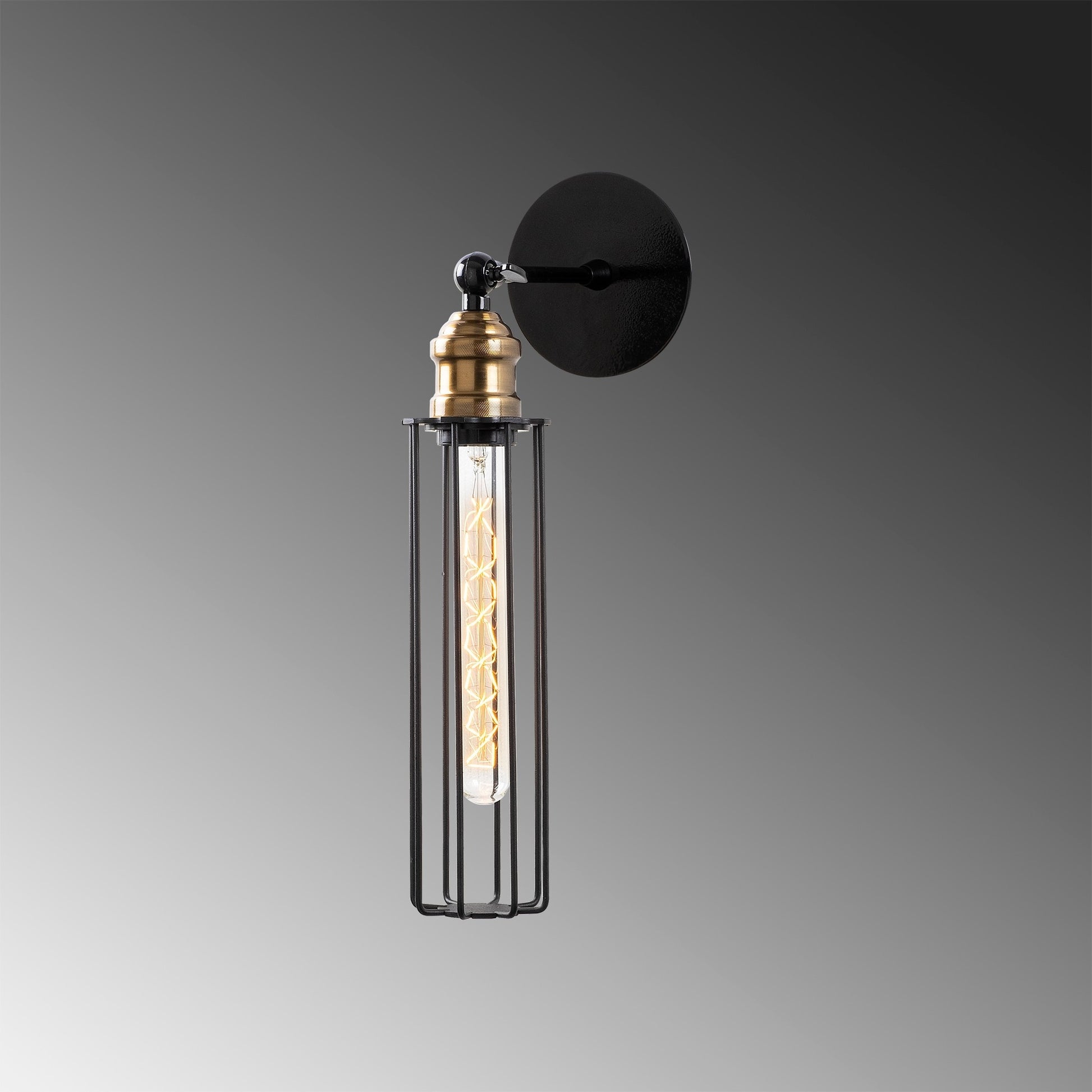 Aplique De Pared, Metal , Negro, 8x16x40, Casquillo E 27 Max 40 W_2