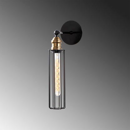 Aplique De Pared, Metal , Negro, 8x16x40, Casquillo E 27 Max 40 W_2