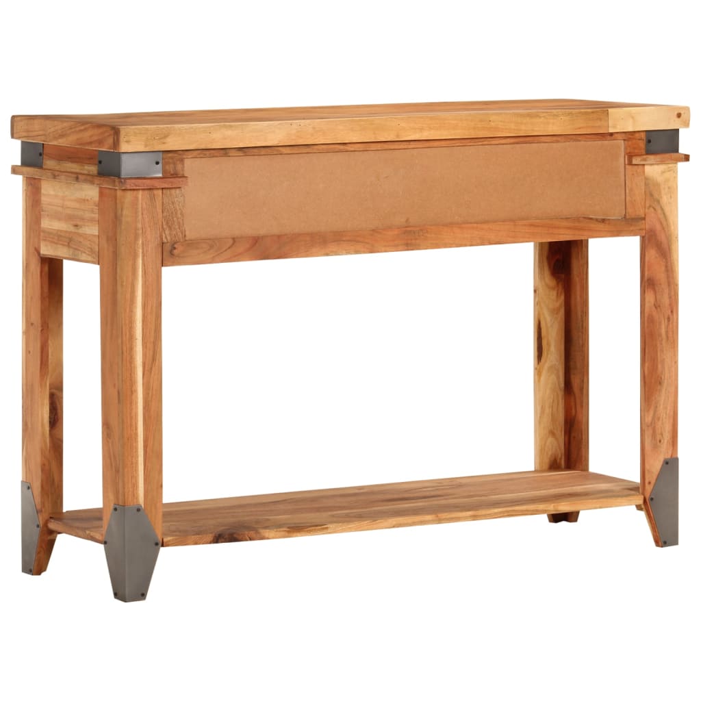 Mesa Consola De Madera Maciza De Acacia 110x34x74 Cm_1