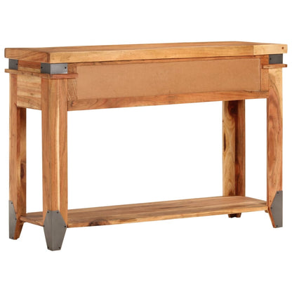 Mesa Consola De Madera Maciza De Acacia 110x34x74 Cm_1