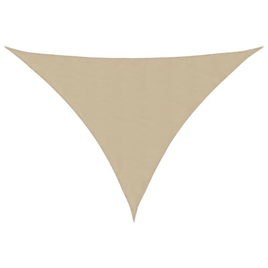 Vidaxl Toldo De Vela Triangular Tela Oxford Beige 2,5x2,5x3,5 M_0