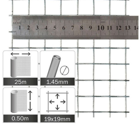 Malla Electrosoldada Para Pajareras Y Voladeros (rollo 25x0,5 M)_0