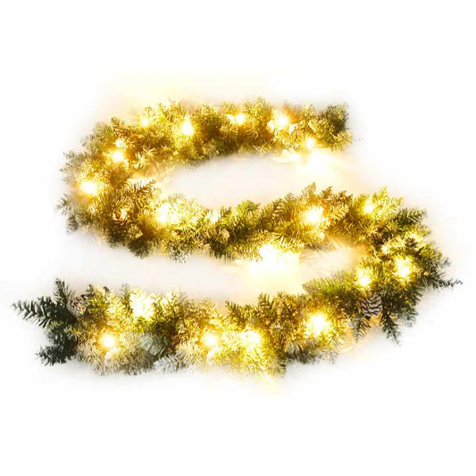 Vidaxl Guirnalda De Navidad Con Luces Led Pvc Verde 5,2 M_0