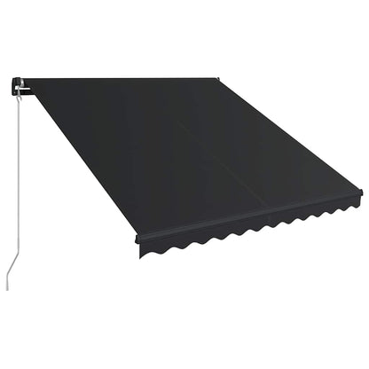 Toldo Retráctil Manual Con Led Gris Antracita 300x250 Cm_2