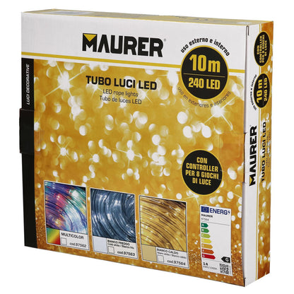 Luces Navidad Tubo Luz Multicolor 240 Leds Uso  Exteriores / Interiores Protección Ip44 Rollo 10 Metros_2