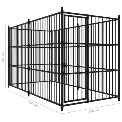 Vidaxl Perrera De Exterior 300x150x185 Cm_4