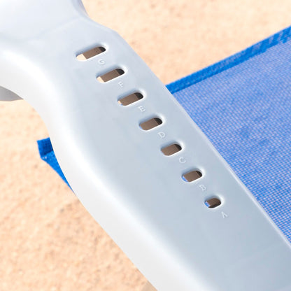Aktive Silla De Playa Plegable Y Reclinable 7 Posiciones Azul C/cojín Y Asas Mano_5