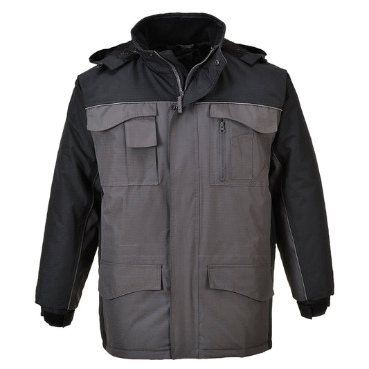 Parka Rs: La Chaqueta Impermeable Ideal Para Ti / Xxl / Negro-gris_0