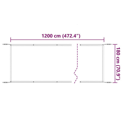 Toldo Vertical Tela Oxford Azul 180x1200 Cm_5