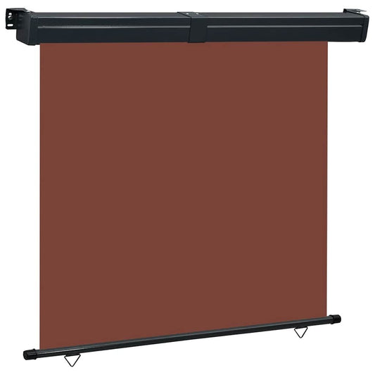 Vidaxl Toldo Lateral De Balcón Marrón 165x250 Cm_0
