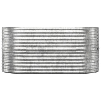 Jardinera Arriate Acero Galvanizado Plata 152x80x68 Cm_2