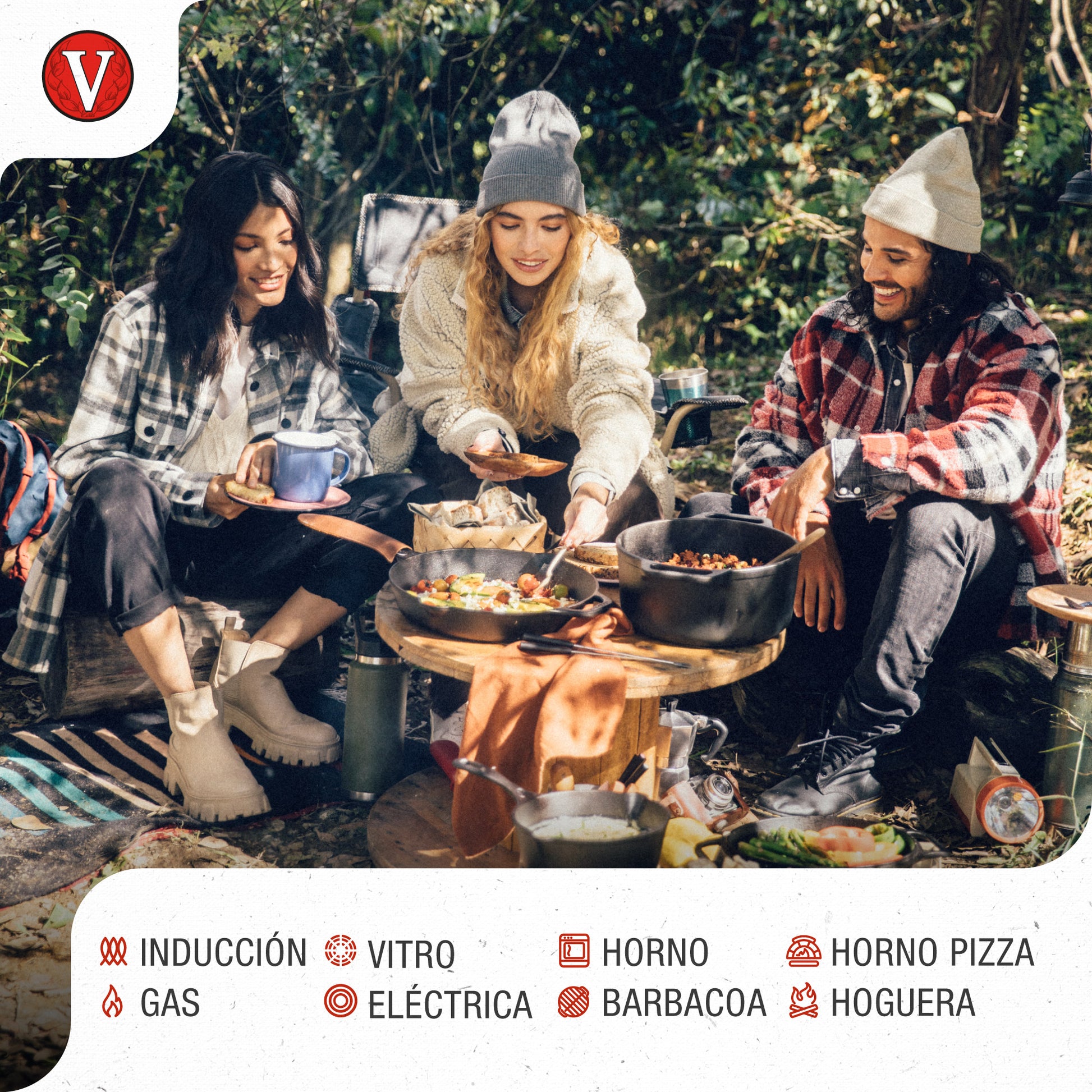 Victoria Plancha Inducción Hierro Fundido Curado, Budare 38cm Pizza, Crepes Para Fuego, Barbacoa, Horno, 34573, Negro_3