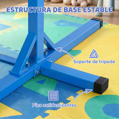 Homcom Barra De Gimnasia Para Niños De +3 Años Con Altura Ajustable 92-150 Cm_4