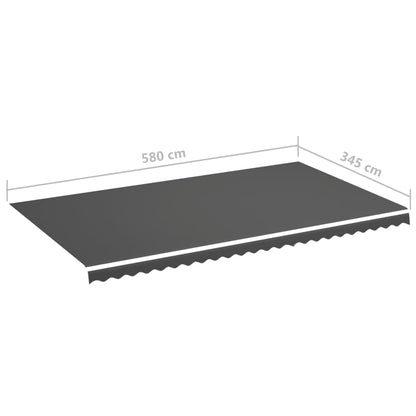 Tela De Repuesto Para Toldo Gris Antracita 6x3,5 M Poliéster_5
