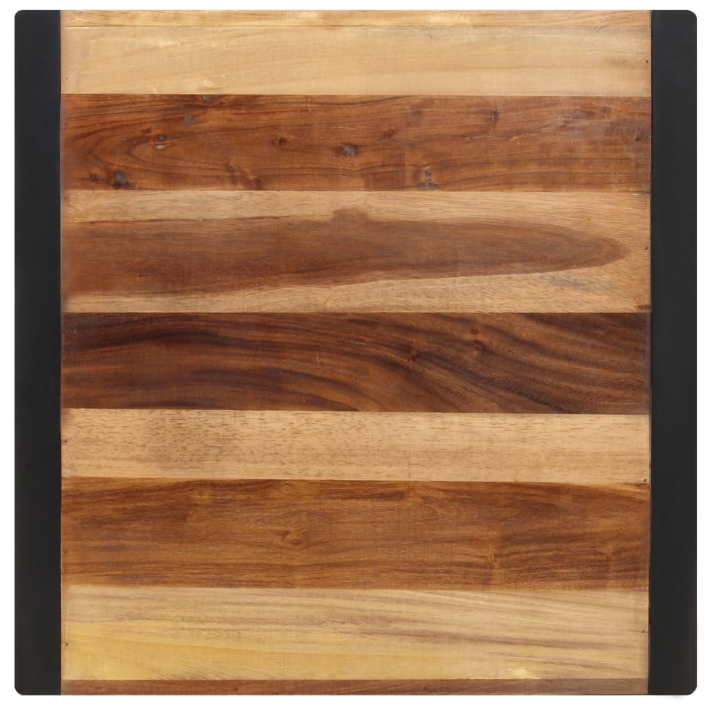 Mesa De Comedor Madera Maciza De Acacia 70x70x75 Cm_2