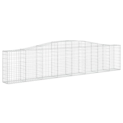 Cestas De Gaviones 6 Uds Forma De Arco Hierro 400x30x80/100 Cm_2