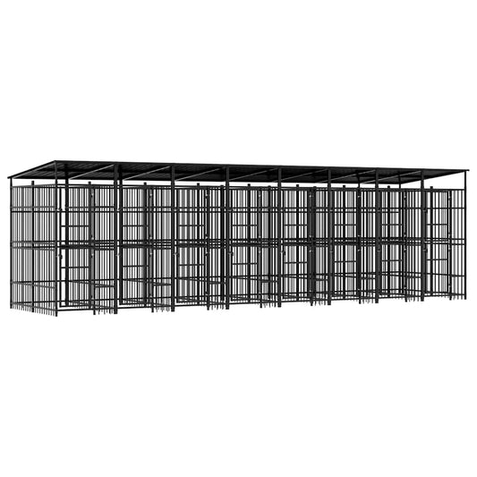 Perrera De Exterior Con Techo De Acero 14,75 M²_0