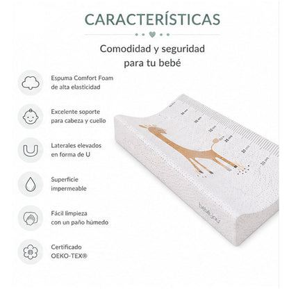 Bebe-jou – Colchón Bebé Cambiador Plastificado, 72 X 44 X 9 Cm, Jungle_2