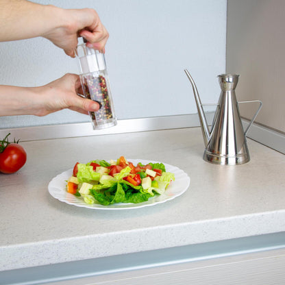 Salero / Molinillo Pimienta Acrílico 2 En 1 Salero Pimentero Ajustable Ø 4,5 X 16 Cm_3