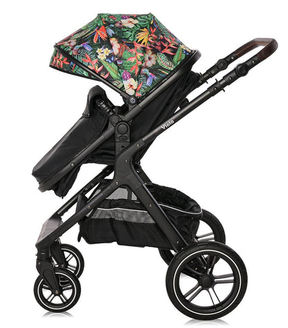 Carrito De Bebé Trío Viola Hasta 22 Kg Tropical Flowers_3
