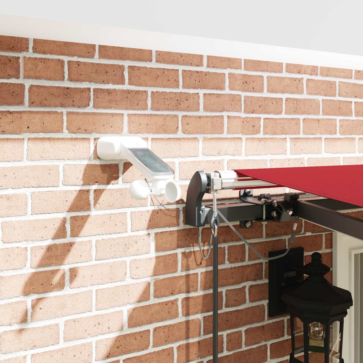 Toldo Retráctil Rojo 400 X 300 Cm Poliéster_3