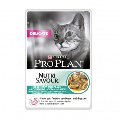 Pack 10 PRO PLAN Gato Delicate Pescado del Océano 85 g