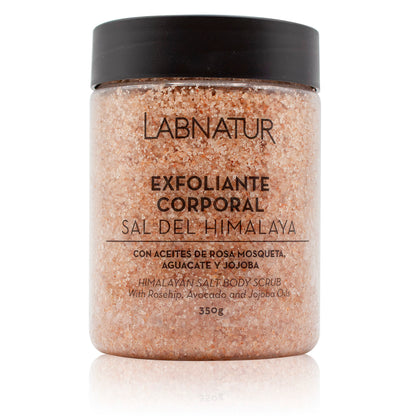 Exfoliante Corporal con Sal del Himalaya 350 g Labnatur | Exfoliación Mineral | Rosa Mosqueta, Aguacate y Jojoba_0