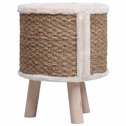 Vidaxl Casa Para Gatos Con Patas De Madera 41 Cm Hierba Marina_4