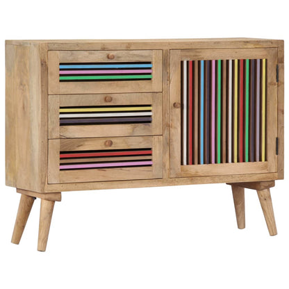 Aparador De Madera Maciza De Mango 100x30x75 Cm_0
