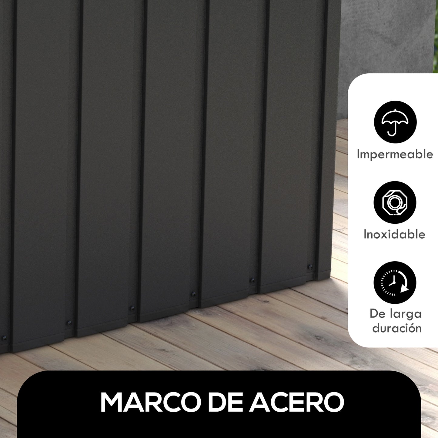 Outsunny Arcón Exterior Capacidad 450l_4