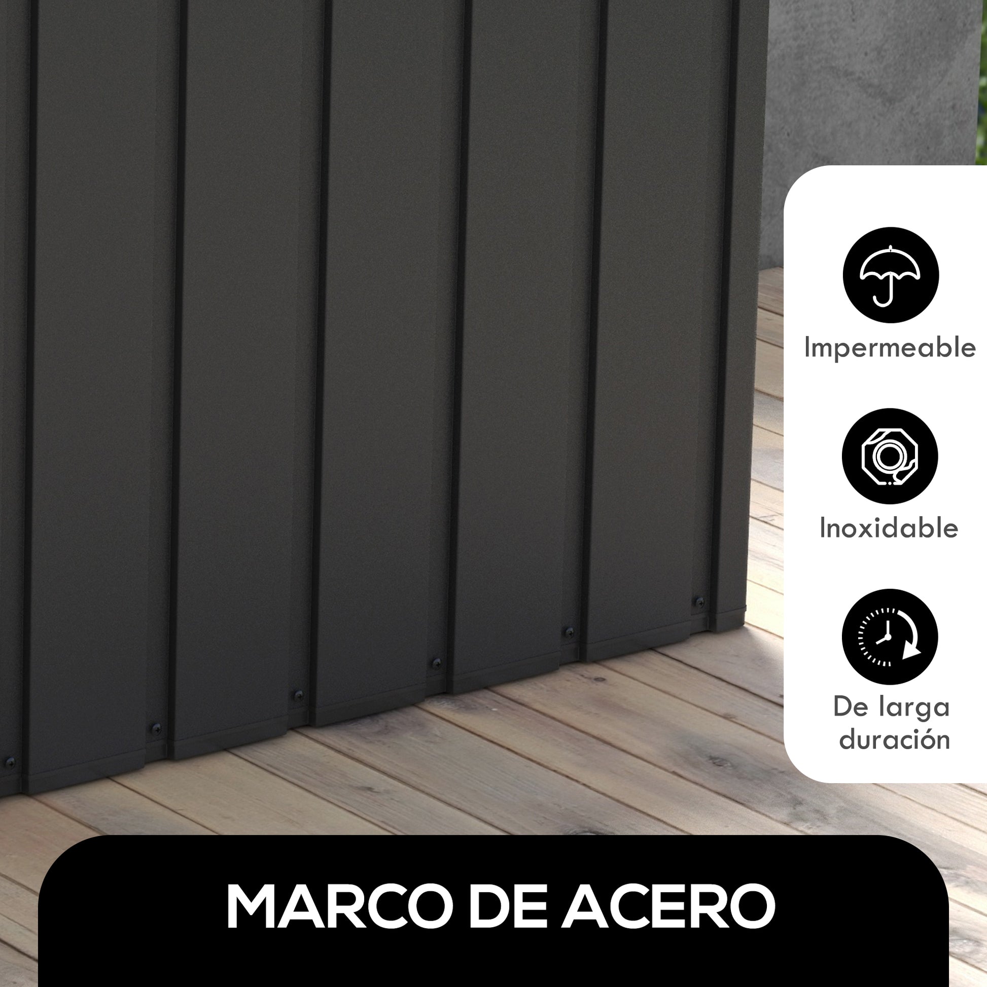 Outsunny Arcón Exterior Capacidad 450l_4