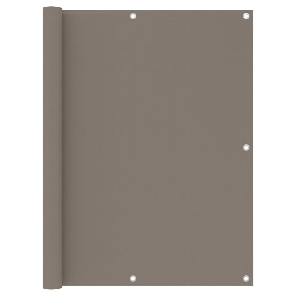 Vidaxl Toldo Para Balcón De Tela Oxford Gris Taupé 120x400 Cm_0