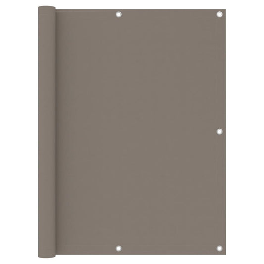 Vidaxl Toldo Para Balcón De Tela Oxford Gris Taupé 120x400 Cm_0