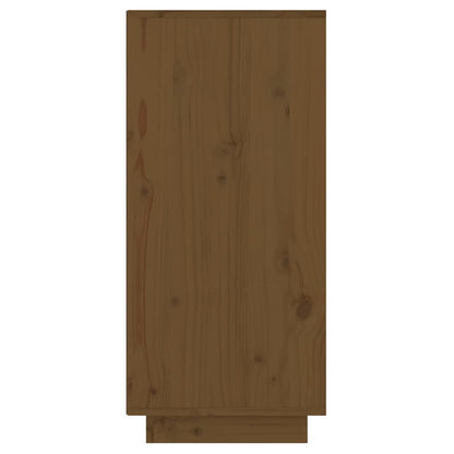 Mesa Consola De Madera Maciza De Pino Marrón Miel 60x34x75 Cm / Vetonek_4