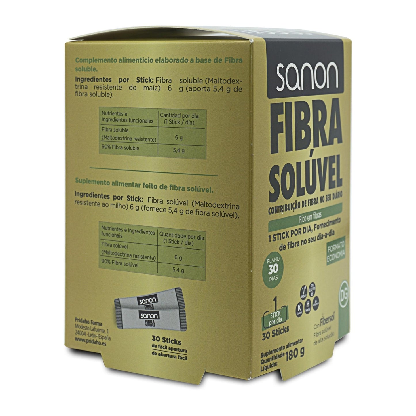 Fibra soluble SANON 30 sticks