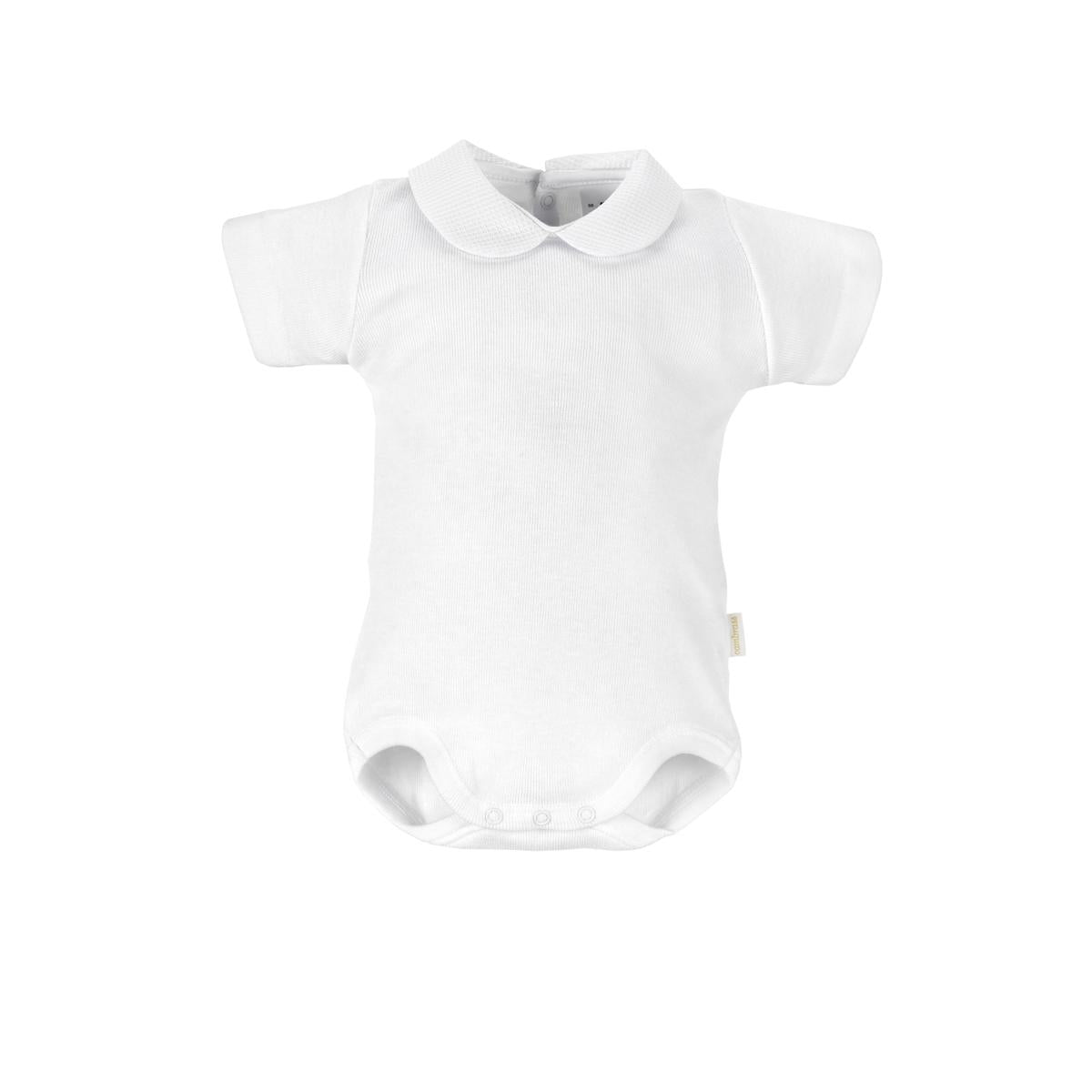 Body con cuello y manga corta blanco Cambrass talla 3