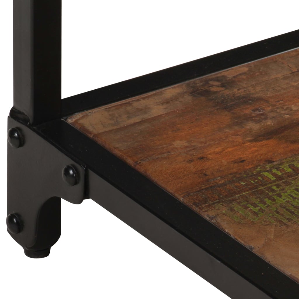 Mesa De Centro De Madera Maciza Reciclada 40x40x36 Cm_3