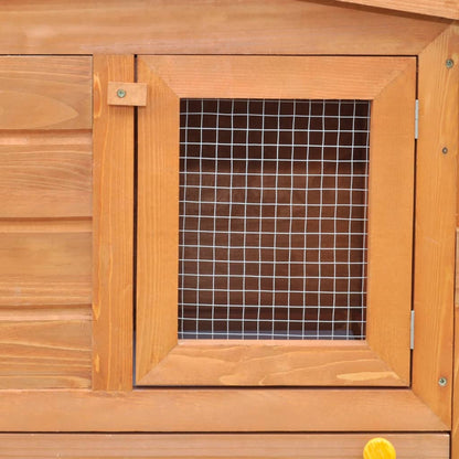 Vidaxl Casa De Animales Pequeños Jaula Conejera Con Tejados Madera_4