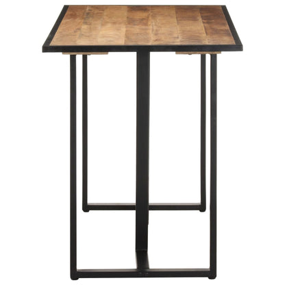 Mesa De Comedor De Madera Maciza De Mango Rugosa 120 Cm_1