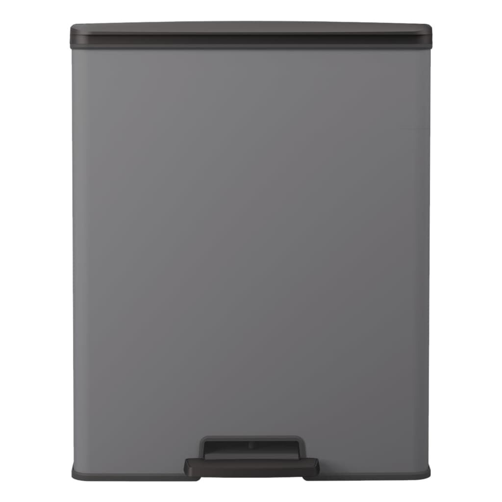 Curver Papelera De Pedal Deco Rectangular Gris Frío 65 L_2