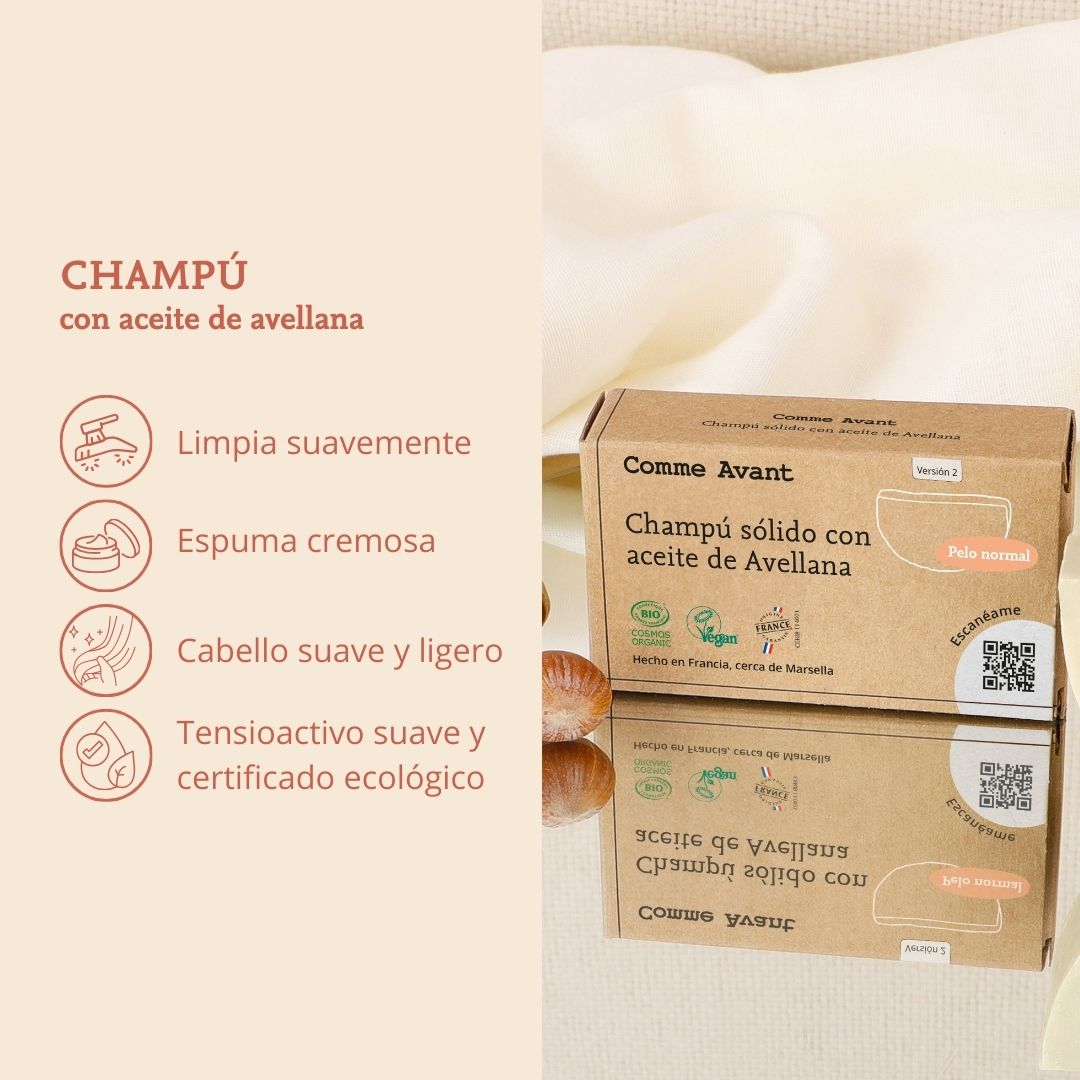 Champú Sólido Con Aceite De Avellana (cabello Normal)_5